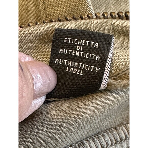 Versace Women’s Sz 34-48 Couture Vintage Jeans Khaki Straight Leg Ittierre Italy - Picture 15 of 16